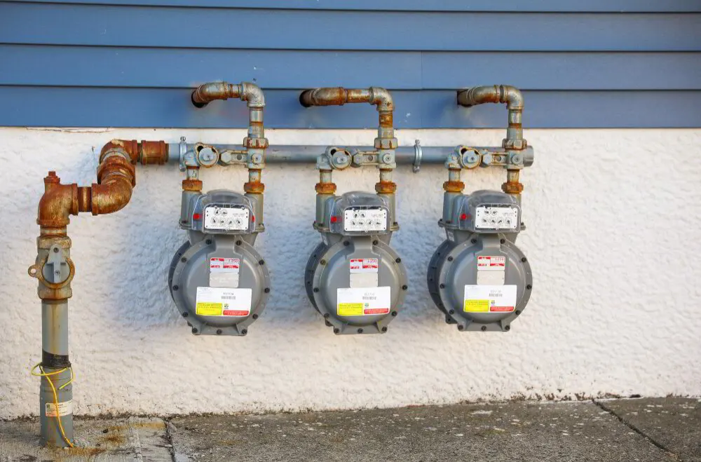 Propane manifold with individual CSST lines in a new Hartville home