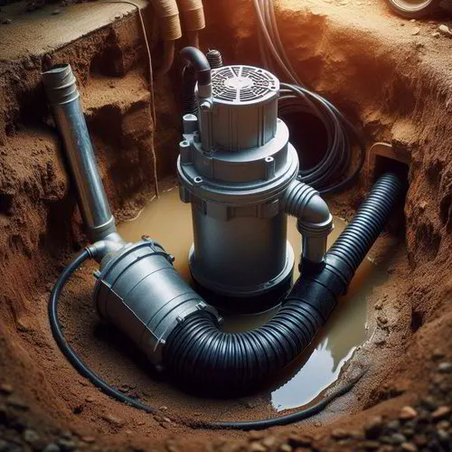 Battery backup sump system with smart alarm in a North Canton home