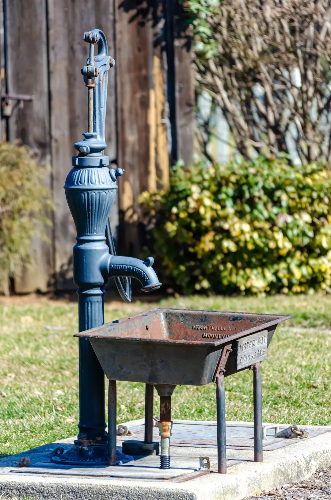Donor plaque on a village water well in Malawi